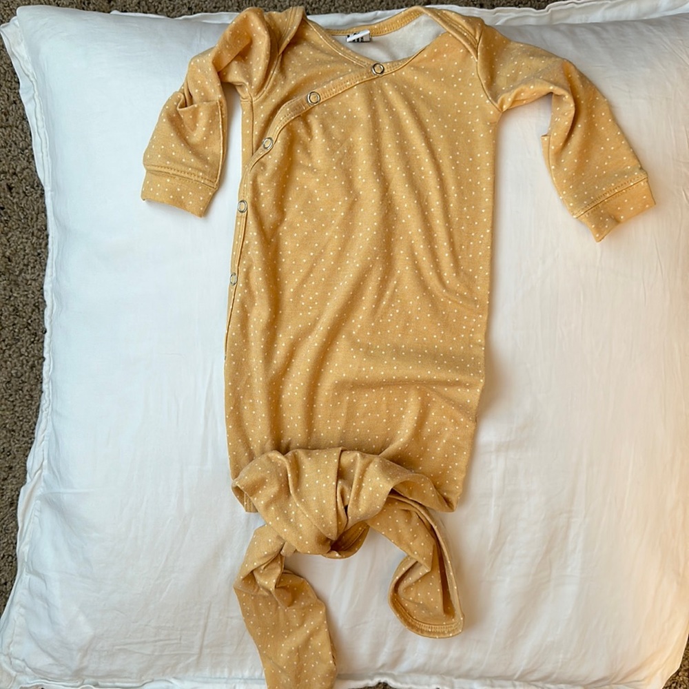Copper pearl newborn gown- Merigold